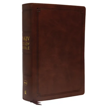 NKJV Study Bible, Leathersoft, Brown, Comfort Print: The Complete Resource for Studying God's Word