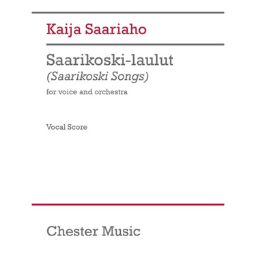 Saariaho: Saarikoski-Laulut for Voice (Finnish) and Orchestra Study Score