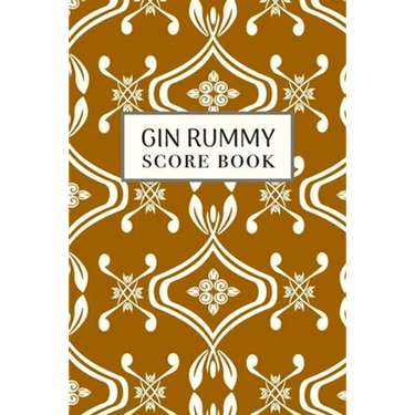 Gin Rummy Score Book: 6x9, 110 pages, Keep Track of Scoring Card Games Gold Tone Yellow