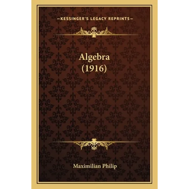 Algebra (1916)