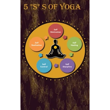 5 "S" of yoga: A Yoga book for adults to learn about 5 "S" s of yoga - Self-discipline, Self-control, Self-motivation, Self-healing and Self-realizati