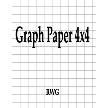 Graph Paper 4x4: 150 Pages 8.5" X 11"