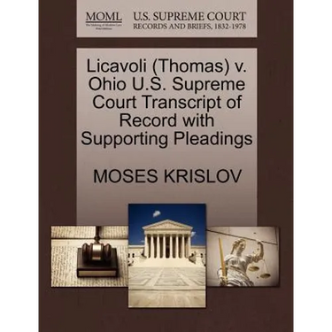 Licavoli (Thomas) V. Ohio U.S. Supreme Court Transcript of Record with Supporting Pleadings