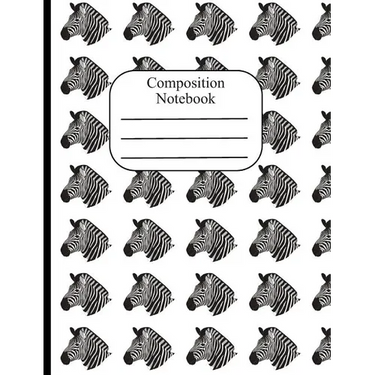 Composition Notebook: Zebra Polka Dot Wide Ruled Composition Book - 120 Pages - 60 Sheets