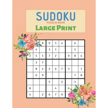 Sudoku Puzzles Book Large Print: Easy 9x9 Sudoku memory activity book, gift for seniors, fun and relax