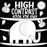 High Contrast Book for Baby: A Black and White Educational Activity at Home for Newborns Helps Stimulate Visual Development, Offering Caregivers and T