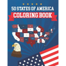 50 States Of America Coloring Book: The 50 States Maps Of United States America Coloring Book Map of United States 50 US States With History Facts Gif