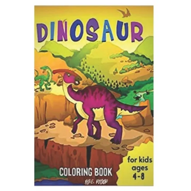 dinosaur coloring book for kids ages 4-8: coloring book for kids 4-8 years old