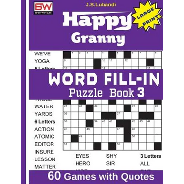 Happy Granny WORD FILL-IN Puzzle Book 3