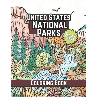 United States National Parks Coloring Book