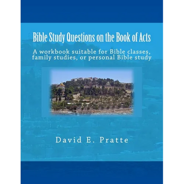 Bible Study Questions on the Book of Acts: A workbook suitable for Bible classes, family studies, or personal Bible study