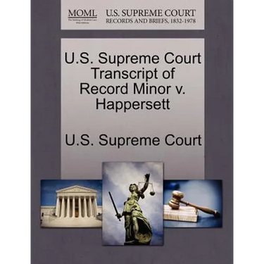 U.S. Supreme Court Transcript of Record Minor V. Happersett