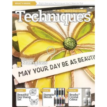 Stamping Techniques Magazine by CraftyPerson: Collection 6 - Stampin' Blends and Brusho Crystal Colour