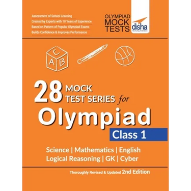 28 Mock Test Series for Olympiads Class 1 Science, Mathematics, English, Logical Reasoning, GK & Cyber 2nd Edition
