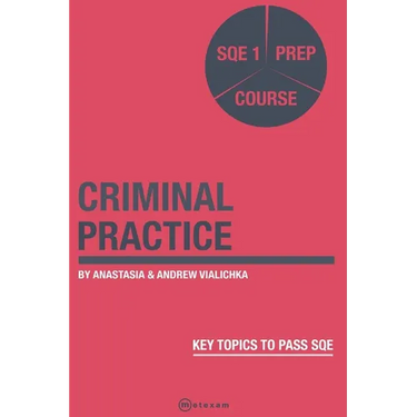 Criminal Practice: SQE 1 Prep Course