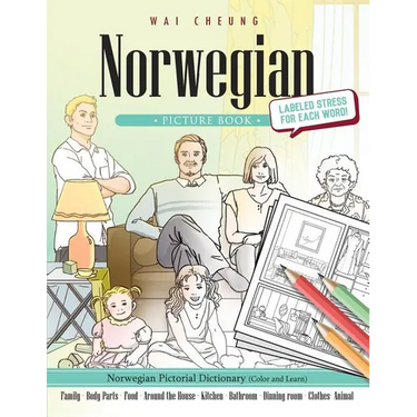 Norwegian Picture Book: Norwegian Pictorial Dictionary (Color and Learn)