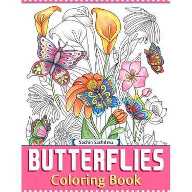 Butterflies: Coloring Book for Adults