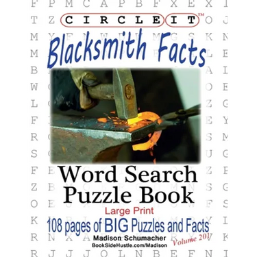 Circle It, Blacksmith Facts, Word Search, Puzzle Book