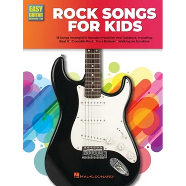 Rock Guitar Songs for Kids: Easy Guitar with Notes & Tab Songbook