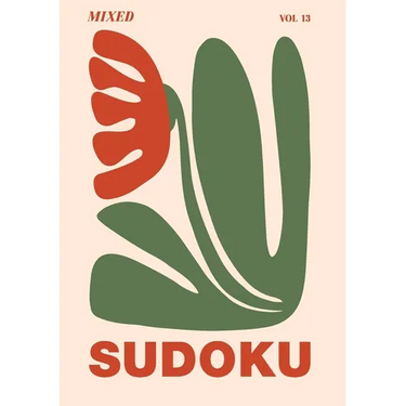 Mixed Sudoku: 108 Sudoku Puzzles, Easy to Hard - Bold, Beautifully Designed Pretty Puzzle Book for Every Skill Level