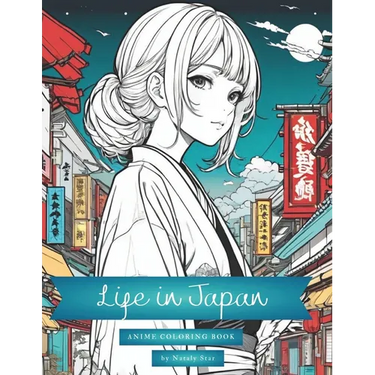 Life in Japan: Anime coloring book