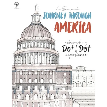 Journey through America - A stress-relieving Dot to Dot experience: Extreme Dot to Dot Puzzles Books for Adults - Anni Sparrow presents Challenges to