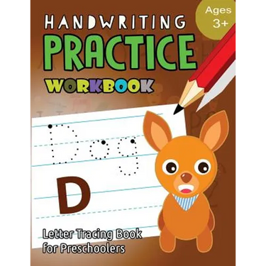 Handwriting Practice Workbook Age 3+: tracing letters and numbers for preschool, Language Arts & Reading For Kids Ages 3-5