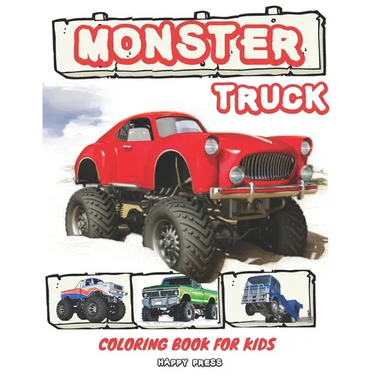 Monster Truck Coloring Book for Kids: Coloring Activity Book for Kids Toddlers with Bonus Trucks