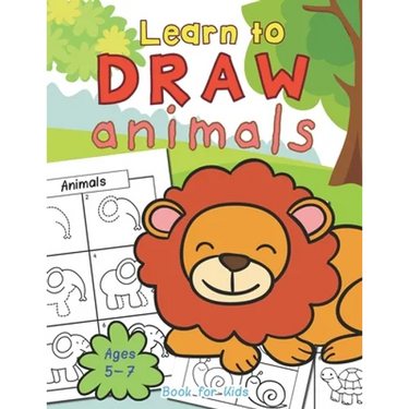 Animals Learn To Draw Book For Kids Ages 5-7