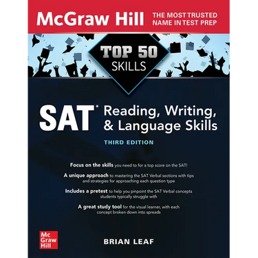 Top 50 SAT Reading, Writing, and Language Skills, Third Edition