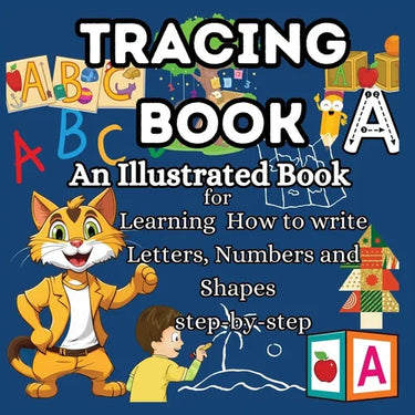 Tracing Book: An Illustrated Book for Learning Tracing letters for kids ages 3-5 Getting into Handwriting Practice for Kids Simply illustrated Letter