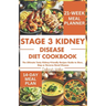 Stage 3 Kidney Disease Diet Cookbook: The Ultimate Tasty Kidney-Friendly Recipes Guide to Slow, Stop or Reverse Renal Disease