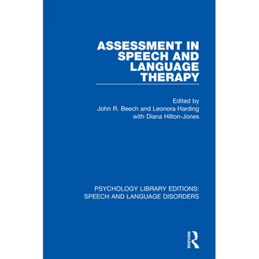 Assessment in Speech and Language Therapy
