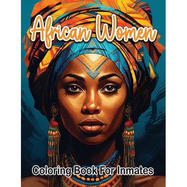 African woman coloring book for inmates