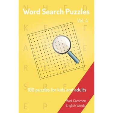 Word Search Puzzles - 100 puzzles for kids and adults: Most Common English Words - Easy to carry - 6x9in - 115 pages - 100 Puzzles and solutions