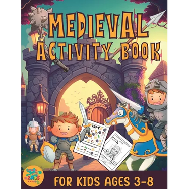 Medieval activity book for kids ages 3-8: medieval knights themed gift for kids ages 3 and up