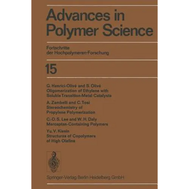 Advances in Polymer Science / Fortschritte Der Hochpolymeren-Forschung