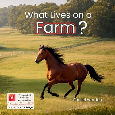 What Lives on a Farm?: A Rhythmic, CVI-Friendly Introduction to Farm Animals