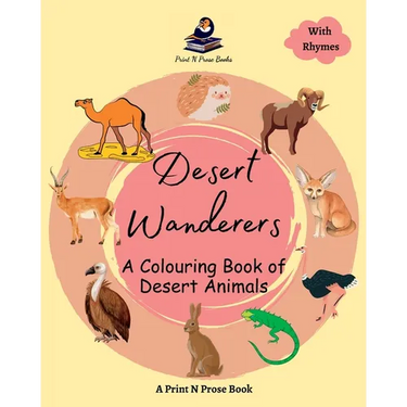 Desert Wanderers: A Colouring Book of Desert Animals