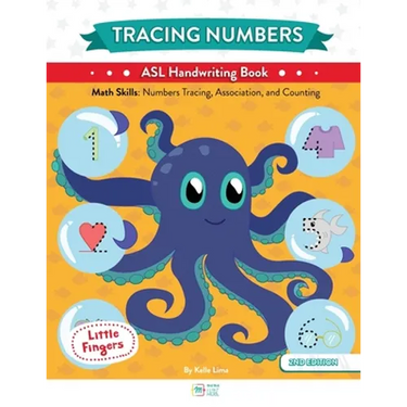 Tracing Numbers: ASL Handwriting Book