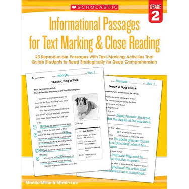 Informational Passages for Text Marking & Close Reading: Grade 2