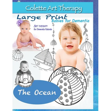 The Ocean. Art Therapy for Dementia Patients: Dementia Coloring books for Seniors