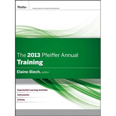 The 2013 Pfeiffer Annual: Training