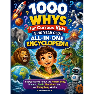 1000 Whys Big Questions Encyclopedia for Curious Kids 5-10 Year Old: Discover Human Body & Health, Space & Astronomy, Earth & Geography, and Engineeri