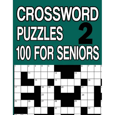 100 Crossword Puzzles for Seniors Book2: Crossword Puzzle Book for Adults and Seniors Large Print