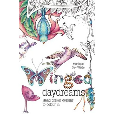 Winged Daydreams: Hand drawn designs to colour in