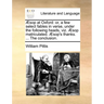 Sop at Oxford: Or, a Few Select Fables in Verse, Under the Following Heads, Viz. Sop Matriculated. Sop's Thanks. ... the Conclusion.
