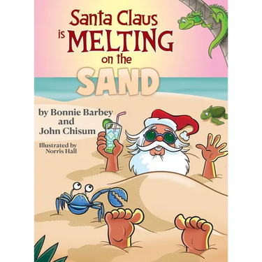 Santa Claus Is Melting On The Sand