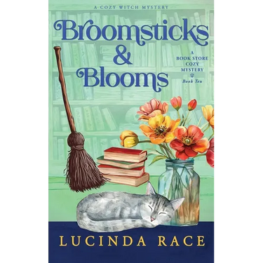 Broomsticks & Blooms Hardcover: A Paranormal Witch Cozy Mystery