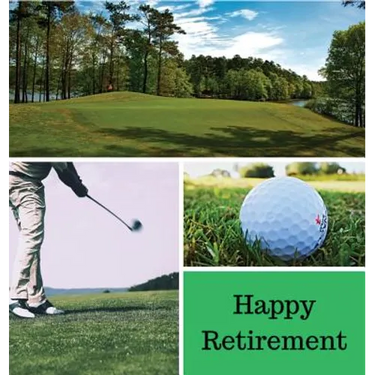 Golf Retirement Guest Book (Hardcover): Retirement book, retirement gift, Guestbook for retirement, retirement book to sign, message book, memory book